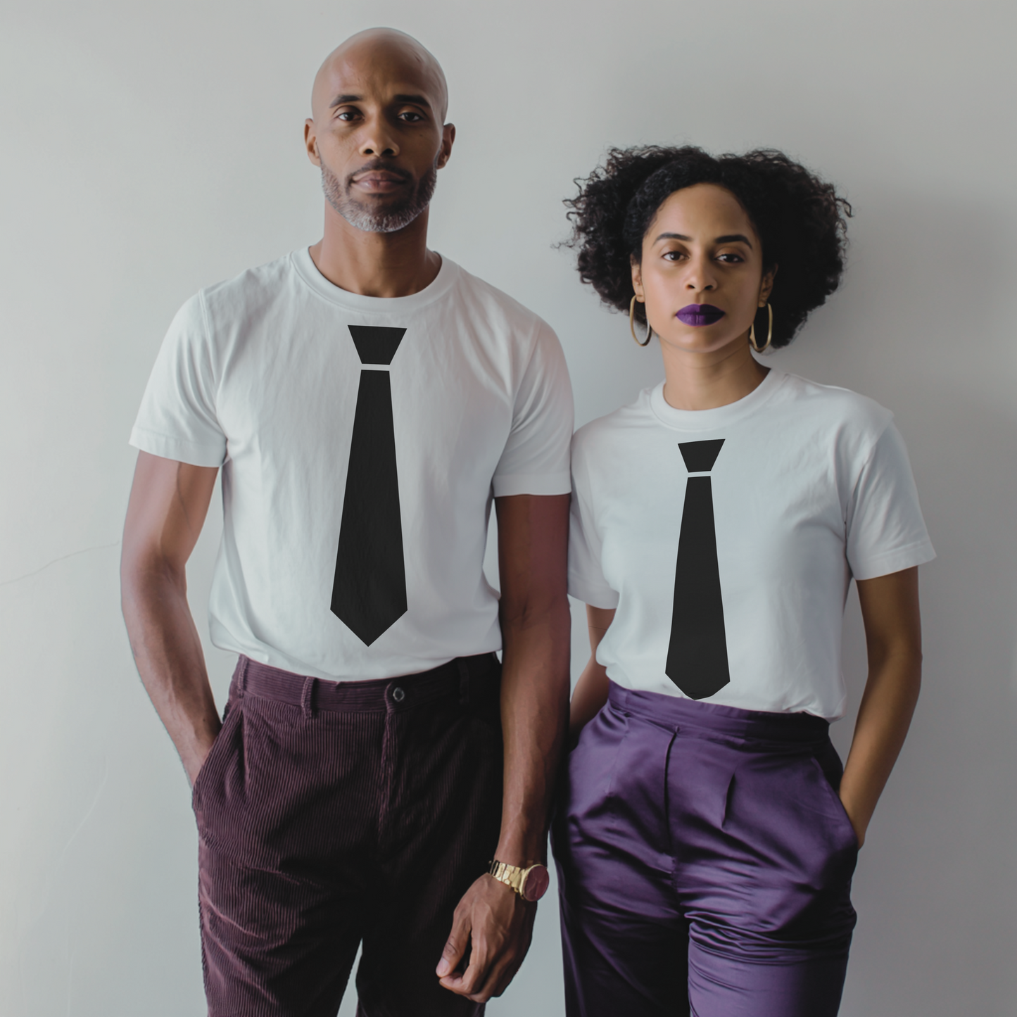 Black Tie Minimalist T-Shirt