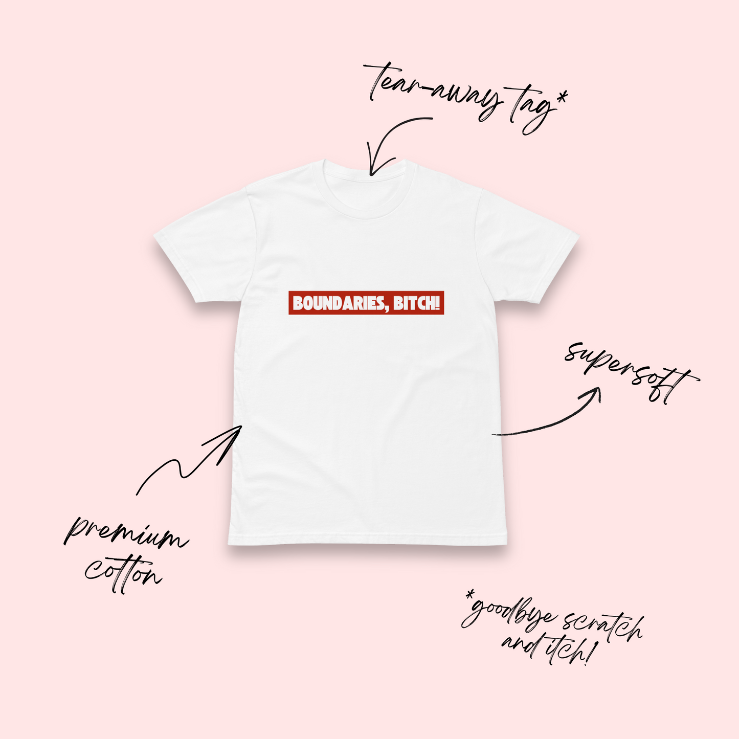 Boundaries, Bitch! Minimalist T-Shirt