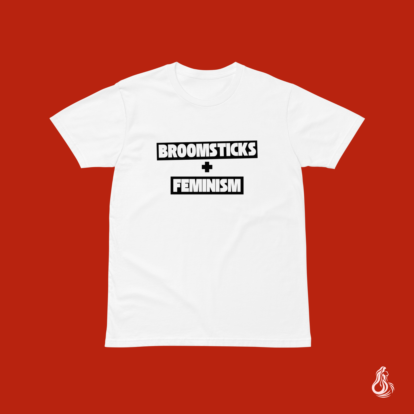 Broomsticks + Feminism Minimalist T-Shirt