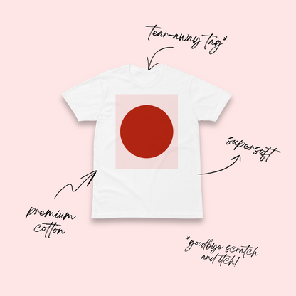 Red Sun Minimalist T-Shirt