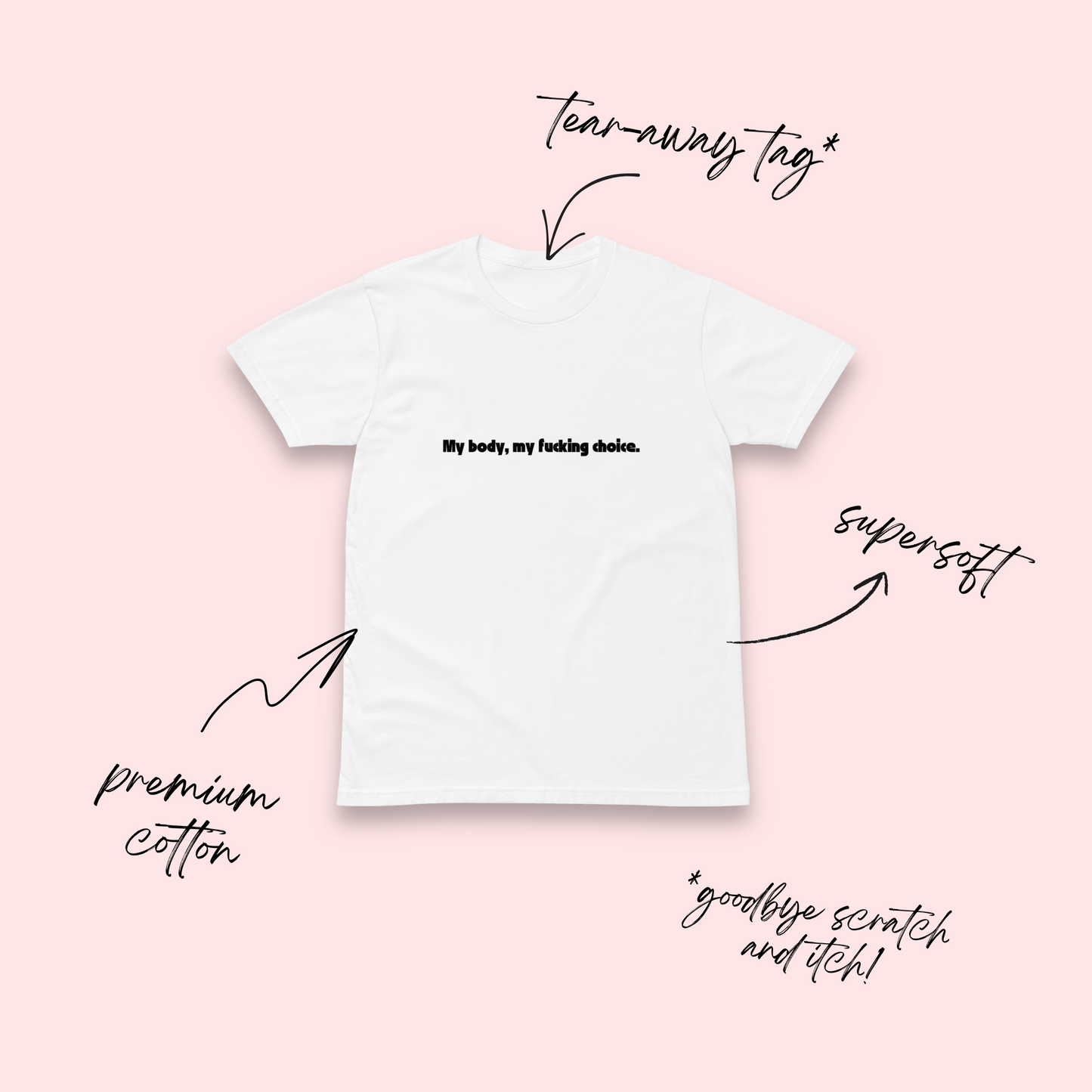 My Body My Fucking Choice Minimalist T-Shirt