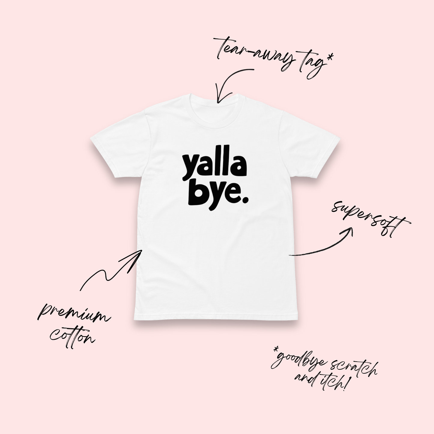 Yalla Bye Minimalist T-Shirt