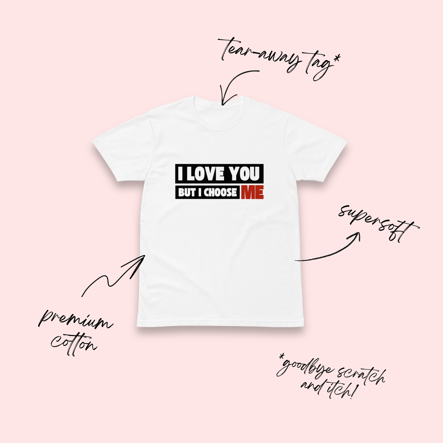I Love You But White T-Shirt