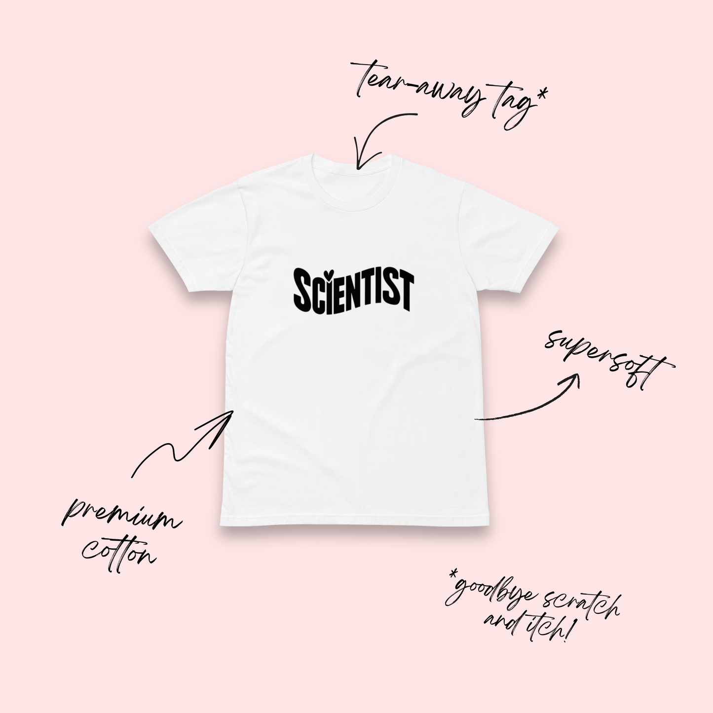 Female Scientist Minimalist T-Shirt
