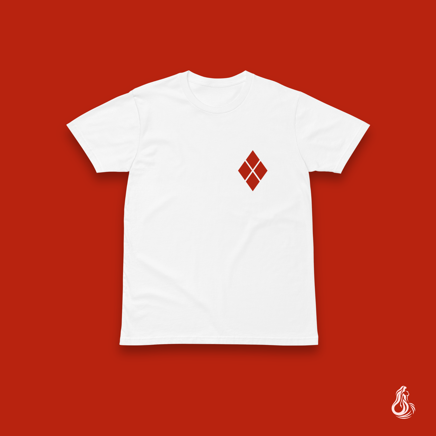 Harlequin Diamonds Red Minimalist T-Shirt