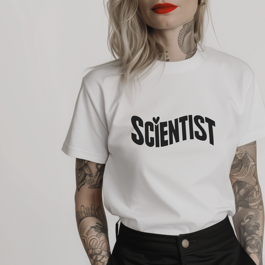 Female Scientist Minimalist T-Shirt