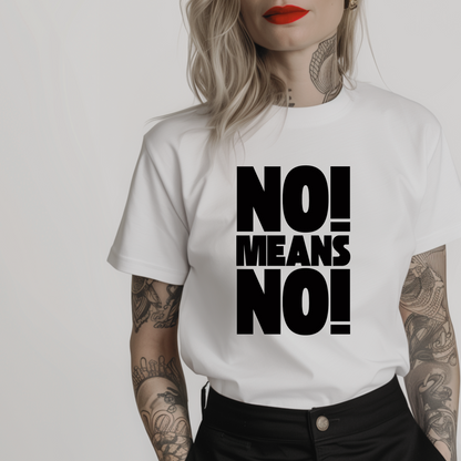 No Means No Minimalist T-Shirt