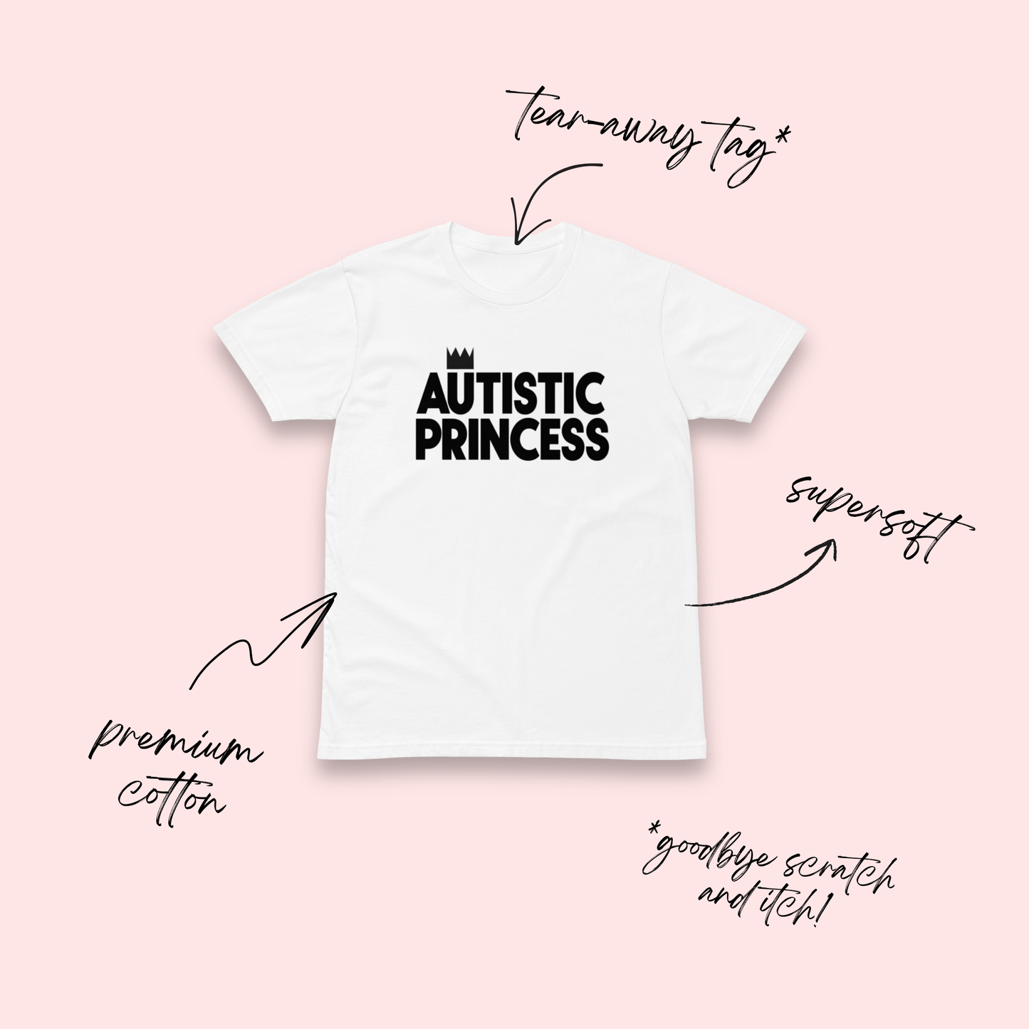 Autistic Princess Minimalist T-Shirt