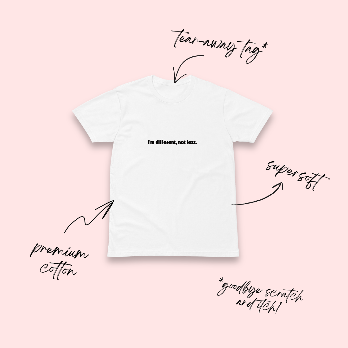 I’m Different Not Less White T-Shirt
