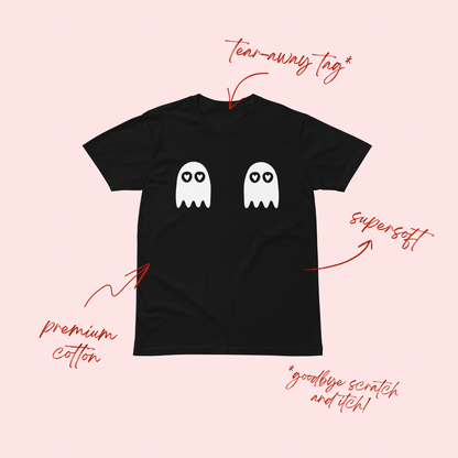 Ghoost Boobies Black T-Shirt