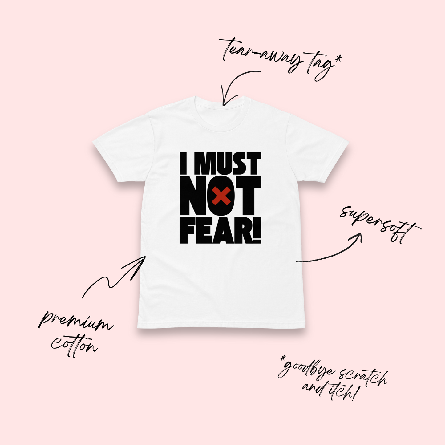 I Must Not Fear White T-Shirt